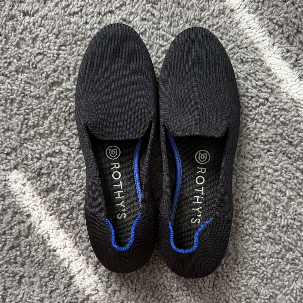 Rothy's Black Slip-Ons